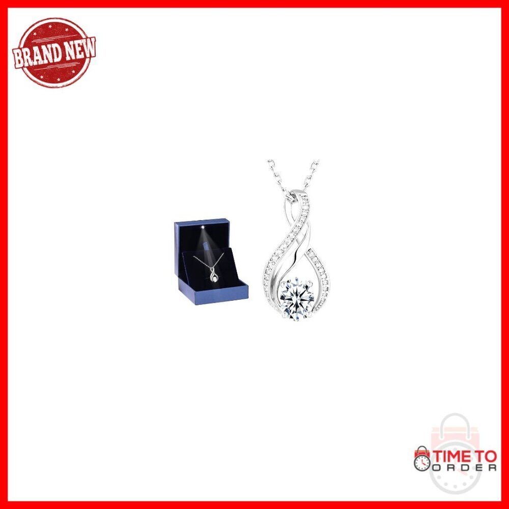 Sterling Silver Moissanite Pendant Necklace, 1.5 Carat Oval, 17.7" Chain